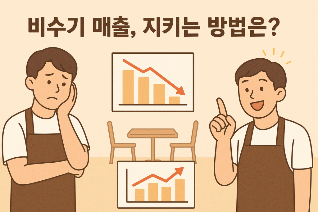 비수기 매출 지키는 방법을 고민하는 사장님